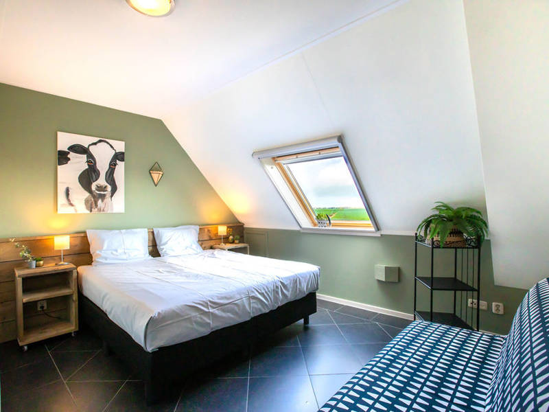 Mooie slaapkamer voor twee personen.