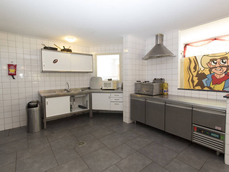 Zeer geschikte keuken voor grote groepen 