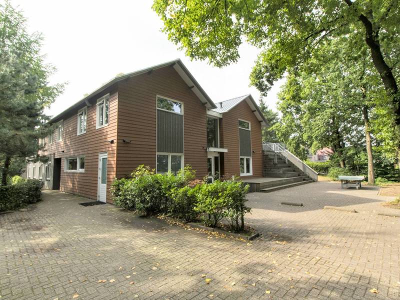 De buitenkant van de accommodatie.