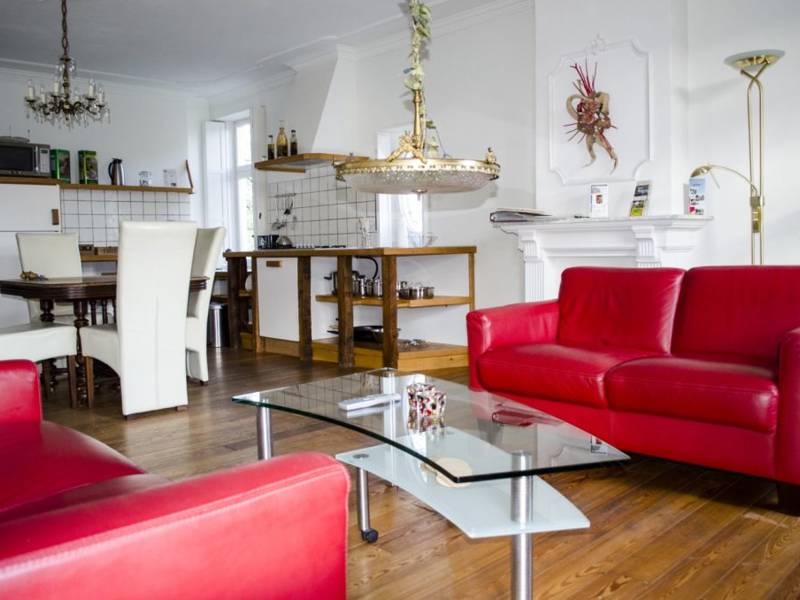 Een prachtig ingerichte huiskamer.