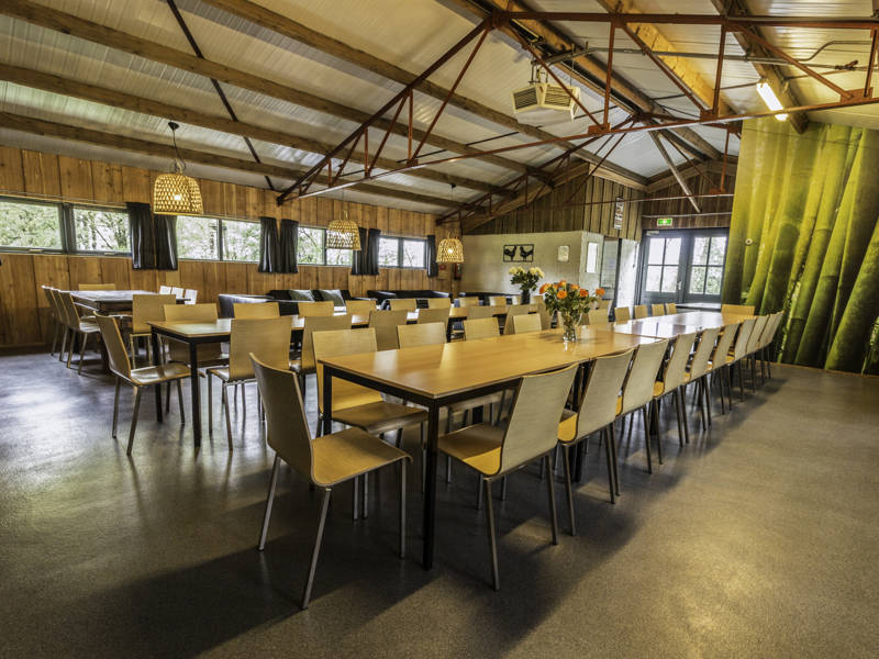 De eetzaal.
