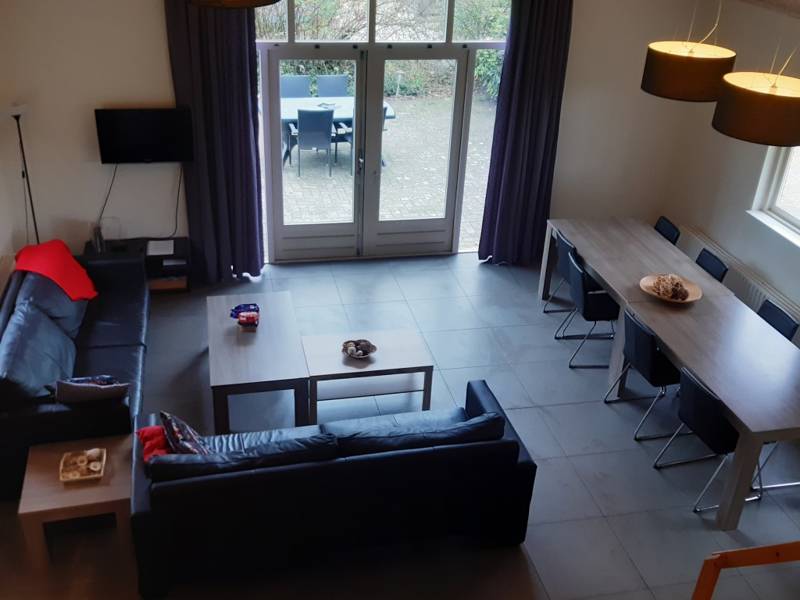 woonkamer groepsaccommodatie Vessem