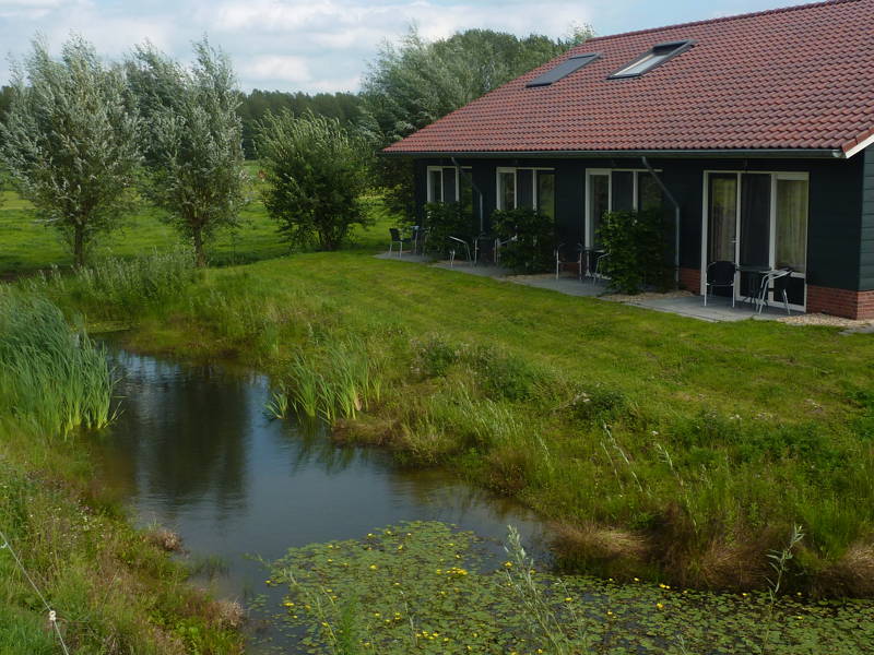 Vooraanzicht groepsaccommodatie Goudriaan voor maximaal 15 personen
